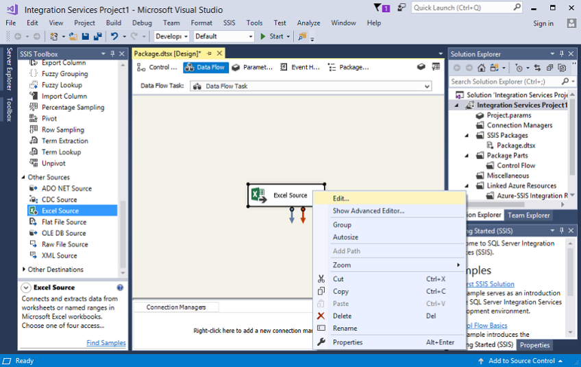 SSIS platform UI
