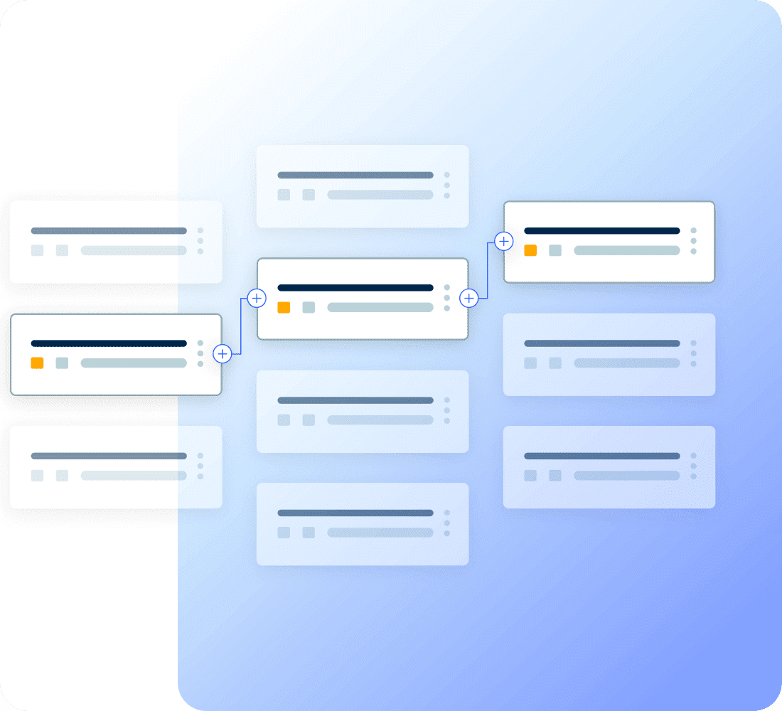 Illustration of a data catalog interface detecting lineage.